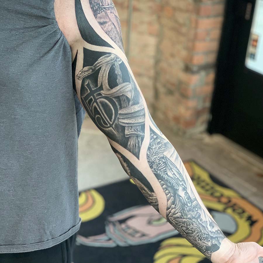 Timeless Craft Tattoo presented by Whole Addiction on Twitter A fun black  and grey forearm tiger fishinktattoo did this afternoon  HMU if you  want a BampG animal of your own 